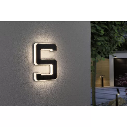 Paulmann 79846 4000870798461 Napelemes házszám megvilágítás EEK: A (A - G) 0.20 W Melegfehér Fekete