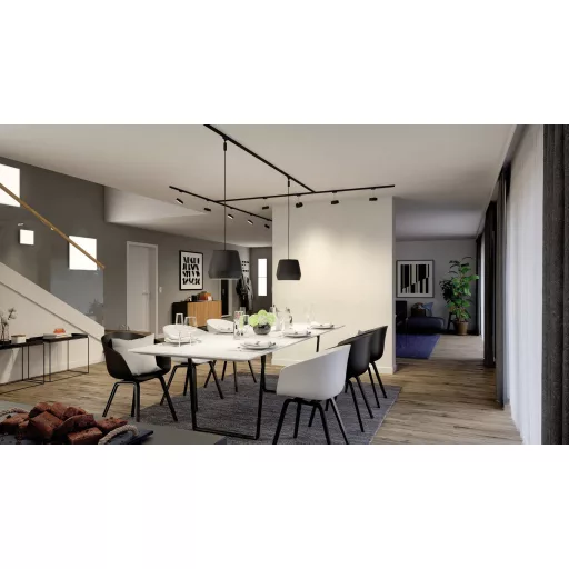 Paulmann Blossom Mennyezeti fényszóró URail G9 Fekete (matt), Füstüveg