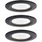 Paulmann 94473 LED-es beépíthető lámpa 3 részes készlet LED 18 W Fekete (matt)