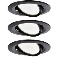   Paulmann 94471 LED-es beépíthető lámpa 3 részes készlet LED 18 W Fekete (matt)