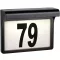 Napelemes házszám tábla 0,05 W IP44 3000K fekete, Paulmann Dayton II 95388