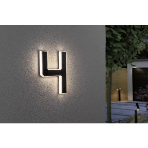 Paulmann 79845 4000870798454 Napelemes házszám megvilágítás EEK: G (A - G) 0.20 W Melegfehér Fekete