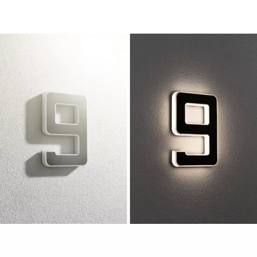 Paulmann 79850 4000870798508 Napelemes házszám megvilágítás EEK: G (A - G) 0.20 W Melegfehér Fekete