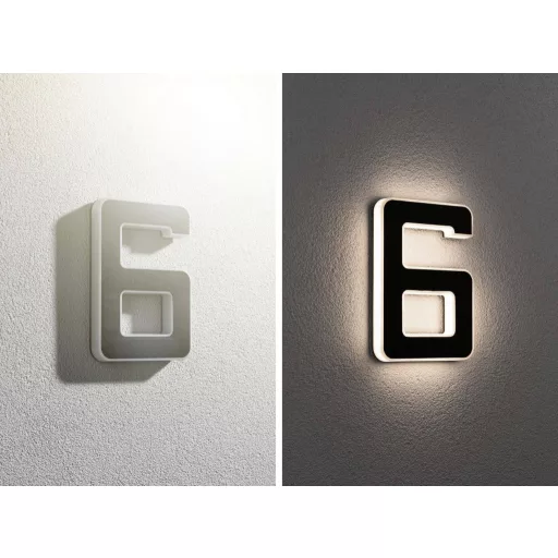 Paulmann 79847 4000870798478 Napelemes házszám megvilágítás EEK: G (A - G) 0.20 W Melegfehér Fekete