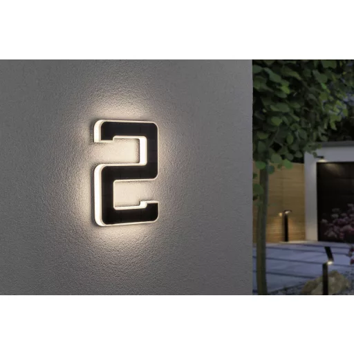 Napelemes világítós házszám 0,2 W 3000K IP44 2-es szám, Paulmann 79843