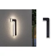   Napelemes házszám megvilágítás 0,2 W IP44 3000 K, fekete, Paulmann 79842