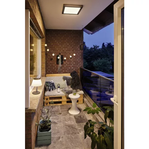 Kültéri szolár asztali lámpa IP44 3000K 100lm rozsdamentes acél, Paulmann Lillesol 94309