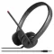 Lenovo Essential Stereo Analog On Ear headset Vezetékes Stereo Fekete Headset Számítógép