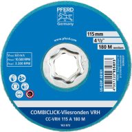   PFERD TOOLS 42000051 COMBICLICK kemény gyapjú kerek blank CC Ø 115 mm A 180M finom csiszoláshoz és simításhoz sarokcsiszolókhoz Ø 115 mm