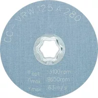   PFERD TOOLS 42001060 COMBICLICK puha gyapjú blank CC Ø 125 mm A 280 a sarokcsiszolók tisztításához és szatén kikészítéséhez Ø 125 mm