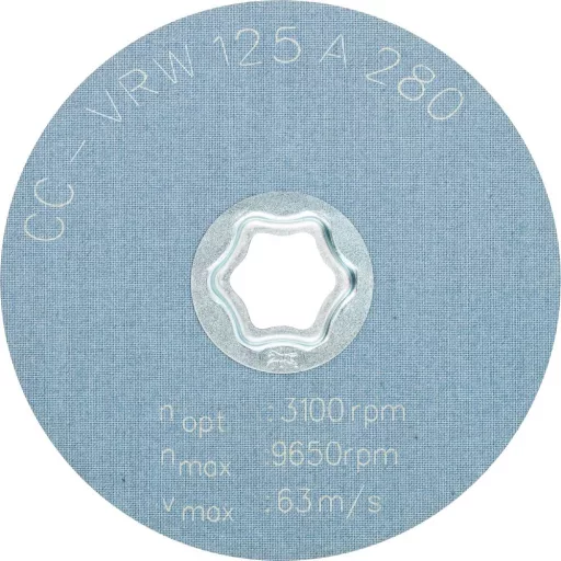 PFERD TOOLS 42001060 COMBICLICK puha gyapjú blank CC Ø 125 mm A 280 a sarokcsiszolók tisztításához és szatén kikészítéséhez Ø 125 mm