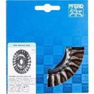   PFERD TOOLS Körkefe csomózott RBG Ø 125 x 12 x 22,2 mm rozsdamentes acélhuzal Ø 0,50 sarokcsiszolóhoz POS RBG 12512/22,2 INOX 0,50 43303008 1 db