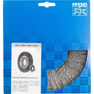   PFERD TOOLS POS körkefe széles, kötetlen, RBU Ø 200 x 25 mm, változtatható furatú, acélhuzal Ø 0,30 padlódarálóhoz 1 POS RBU 20025/AK32-2 ST 0,30 43701259 1 db