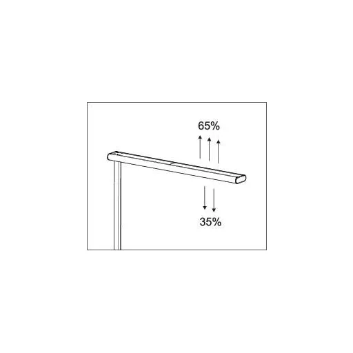 Maul MAULjet 8257402 LED-es állólámpa 51 W EEK: D (A - G) Ezüst, Fehér