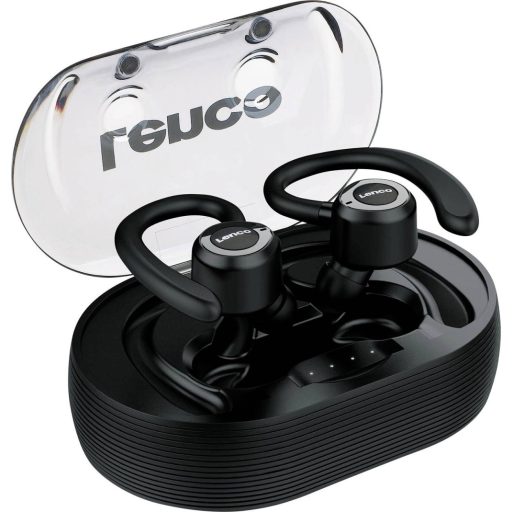 Lenco EPB-460BK Sport In Ear headset Bluetooth® Fekete Headset, Fülkengyel, Izzadásálló
