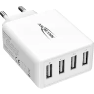   Ansmann HomeCharger HC430 USB-s töltőkészülék 30 W 4 x USB-A Fehér Beltér