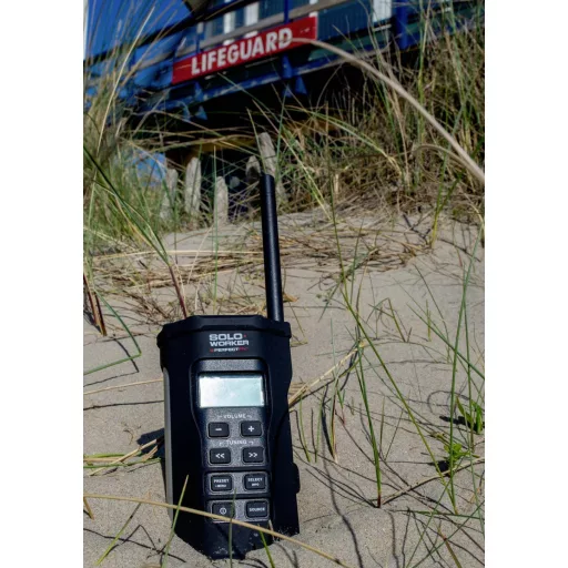 PerfectPro SOLOWORKER Építkezési rádió DAB+, URH AUX, Bluetooth®, DAB+, URH ütésálló Fekete