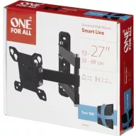   One For All WM 2151 TV fali tartó 33,0 cm (13) - 68,6 cm (27) Kihúzható, Dönthető, Forgatható