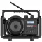 PerfectPro DABBOX Építkezési rádió DAB+, URH AUX, Bluetooth® ütésálló Fekete
