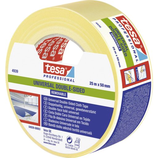 tesa UNIVERSAL REMOVABLE 04939-00003-11 Fektető szalag tesa® Professional Fehér (H x Sz) 25 m x 50 mm 1 db