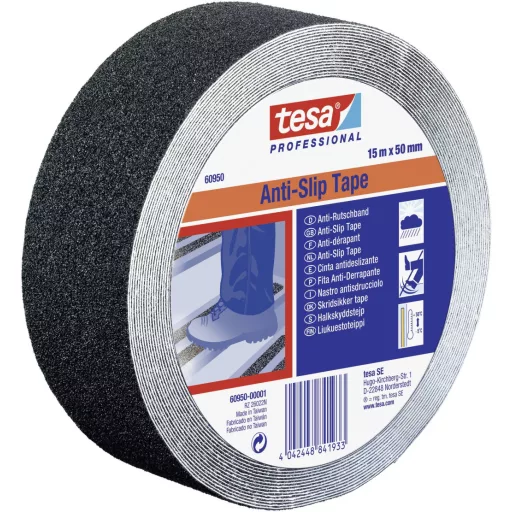 tesa 60950-00001-00 Csúszásmentesítő szalag tesa® Professional Fekete (H x Sz) 15 m x 50 mm 1 db
