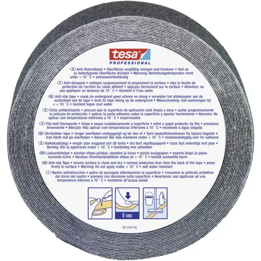 tesa 60950-00001-00 Csúszásmentesítő szalag tesa® Professional Fekete (H x Sz) 15 m x 50 mm 1 db
