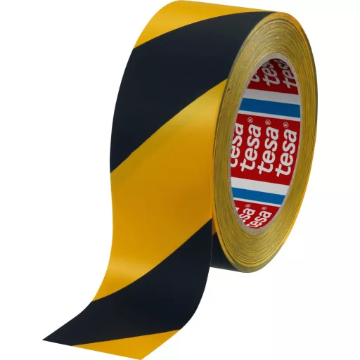 tesa PREMIUM 04169-00063-93 Padlójelölő szalag tesa® Professional Fekete/sárga (H x Sz) 33 m x 50 mm 1 db