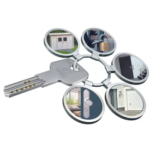 Basi BM5091-0050-0040 Függő lakat Egyidőben záródó Kulcsos zár