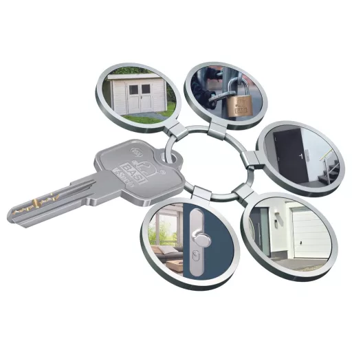 Basi VB5091-0050-0020 Függő lakat Egyidőben záródó Profilhengeres lakat