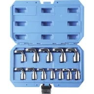   Kunzer 7GOR12 Nyitott gyűrűskulcs 12 részes Kulcsszélesség (metrikus) 8 - 19 mm Kulcsszélesség (coll) 3/8