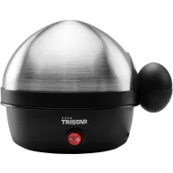   Tristar EK-3076 Tojásfőző Mérőpohárral, Visszajelző lámpa Nemesacél, Fekete