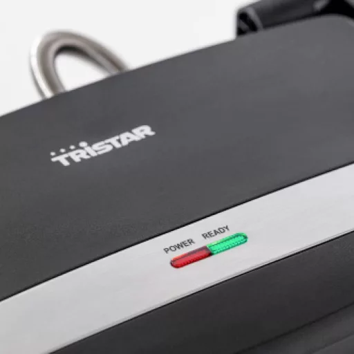 Tristar GR-2856 Kontakt grill Elektromos Visszajelző lámpa, Tapadásmentes bevonat Fekete