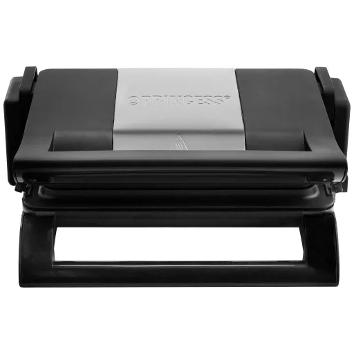 Princess 01.112536.01.002 Grillsütő Elektromos Tapadásmentes bevonat, Visszajelző lámpa, Összehajtható Fekete, Ezüst