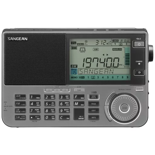 Sangean ATS-909X2 Világvevő URH, HH, AM Ébresztő funkció Fekete