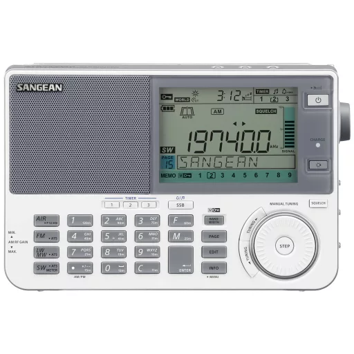 Sangean ATS-909X2 Világvevő URH, HH, AM Ébresztő funkció Fehér