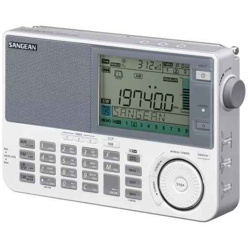 Sangean ATS-909X2 Világvevő URH, HH, AM Ébresztő funkció Fehér