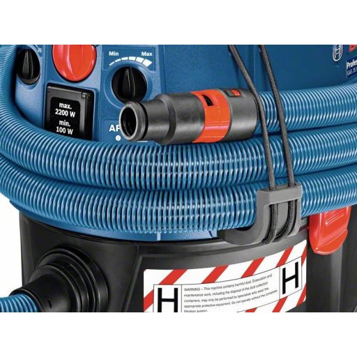Bosch Professional GAS 35 H 06019C3600 Nedves-/száraz porszívó 1200 W 35 l Automatikus szűrő tisztítás, H minősítésű porszívó osztály