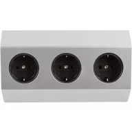 Heitronic 500071 Hálózati elosztó Fehér, Ezüst 1 db