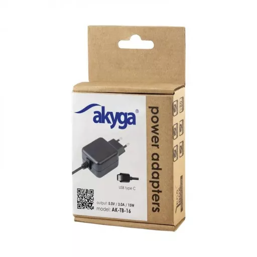 Akyga AK-TB-16 Dugasztápegység, fix feszültségű 5 V 3 A 15 W