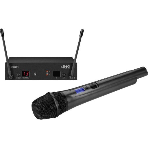 IMG Stageline TXS-616SET/2 Kézi Vezeték nélküli mikrofon készlet Átviteli mód:Vezeték nélküli Fém ház Vezeték nélküli