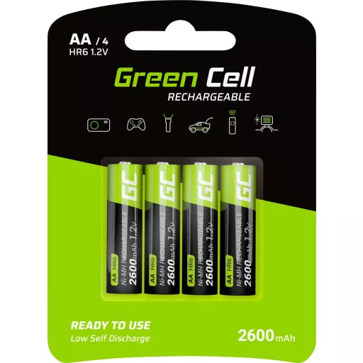 Green Cell HR6 Ceruzaakku NiMH 2600 mAh 1.2 V 4 db