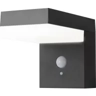   Sygonix SY-4715526 Napelemes kültéri fali lámpa mozgásjelzővel SMD LED 6 W Fekete