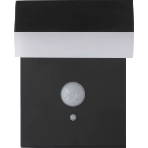 Sygonix SY-4715526 Napelemes kültéri fali lámpa mozgásjelzővel SMD LED 6 W Fekete