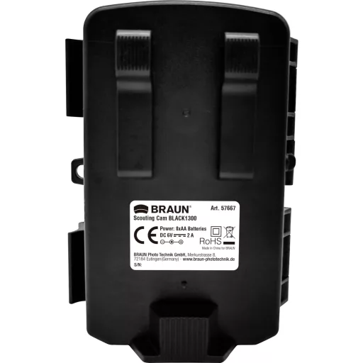 Braun Germany BRAUN Scouting Cam Black1300 Vadmegfigyelő kamera 13 Megapixel Felgyorsított felvétel funkció, Hangfelvevő Terepszínű