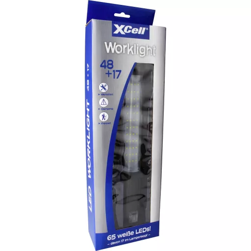 XCell 146777 Work 48+17 LED Munkalámpa Akkuról üzemeltetett 60 lm, 320 lm