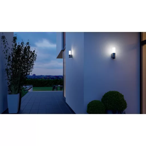 Steinel LED AUSSENLEUCHTE L 605 S ANT 065287 LED-es kültéri fali lámpa mozgásérzékelővel LED Nélkül 11.3 W Antracit szürke