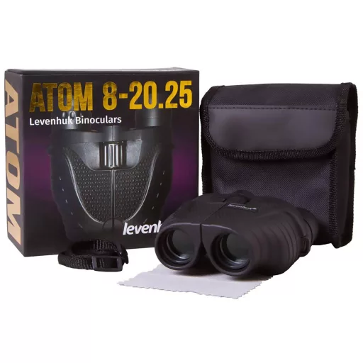 Levenhuk Zoom távcső 8 x 20 x 25 mm Porro Fekete 71405