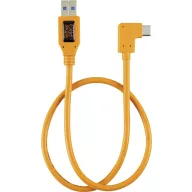   Tether Tools USB kábel USB-A dugó, USB-C® dugó 0.50 m Narancs 90°-ban jobbra hajlított TET-CUCRT02-ORG