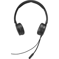   Renkforce RF-HS-360 Számítógép On Ear headset Vezetékes Stereo Fekete Hangerő szabályozás, Mikrofon némítás