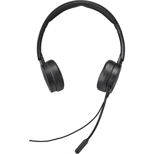 Renkforce RF-HS-360 Számítógép On Ear headset Vezetékes Stereo Fekete Hangerő szabályozás, Mikrofon némítás